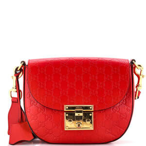 Padlock Saddle Shoulder Bag Guccissima #184298G11B